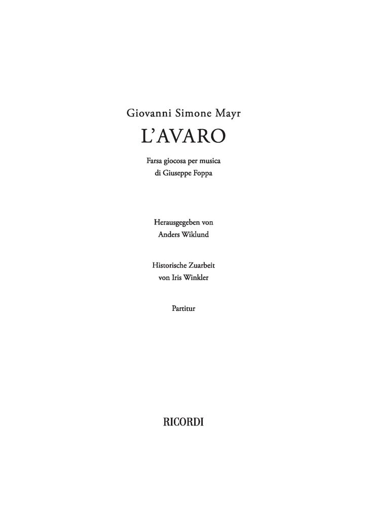 L'avaro